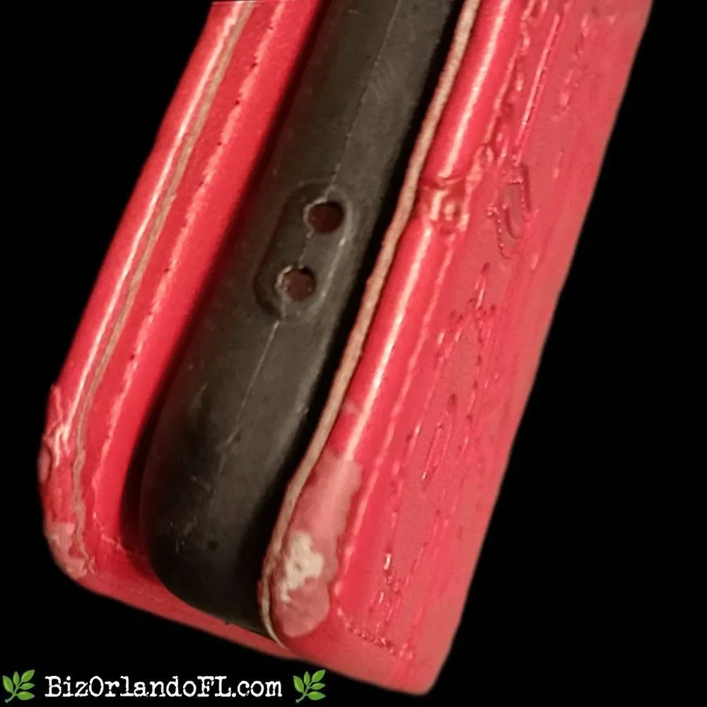 ELECTRONICS: Red Embossed Sunflower Wallet Case for Nokia G50 **GOOD CONDITION**